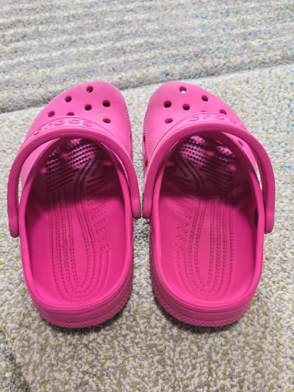 CROCS Kids' Classic Clog in Hot Pink - Picture 5 of 7